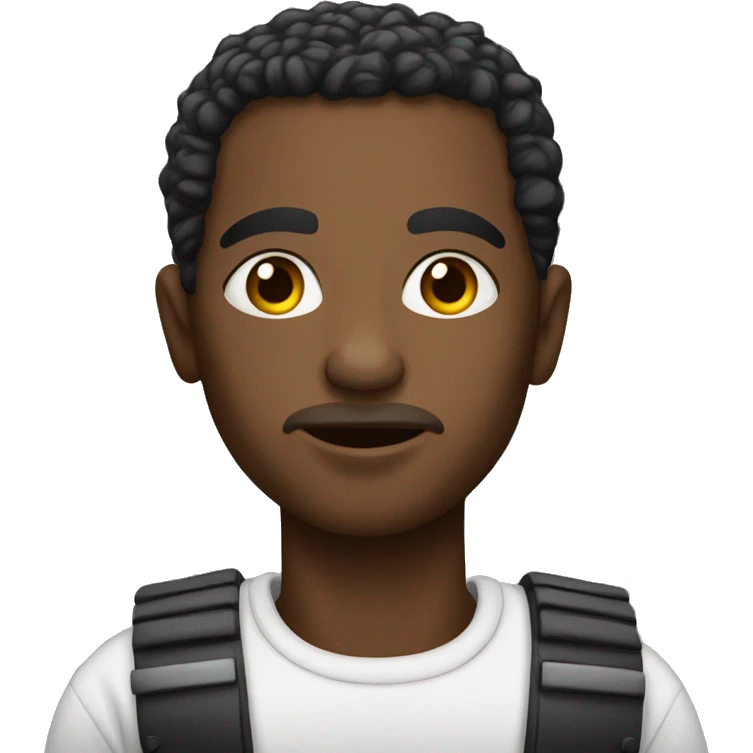 Albanian african american in protest emoji