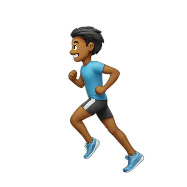 run and books emoji