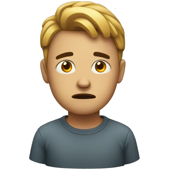 worried person emoji