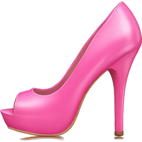 realistic pink heels emoji