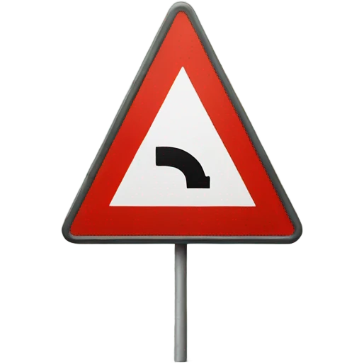 alert road sign emoji