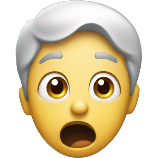 Shocked face that says no way emoji