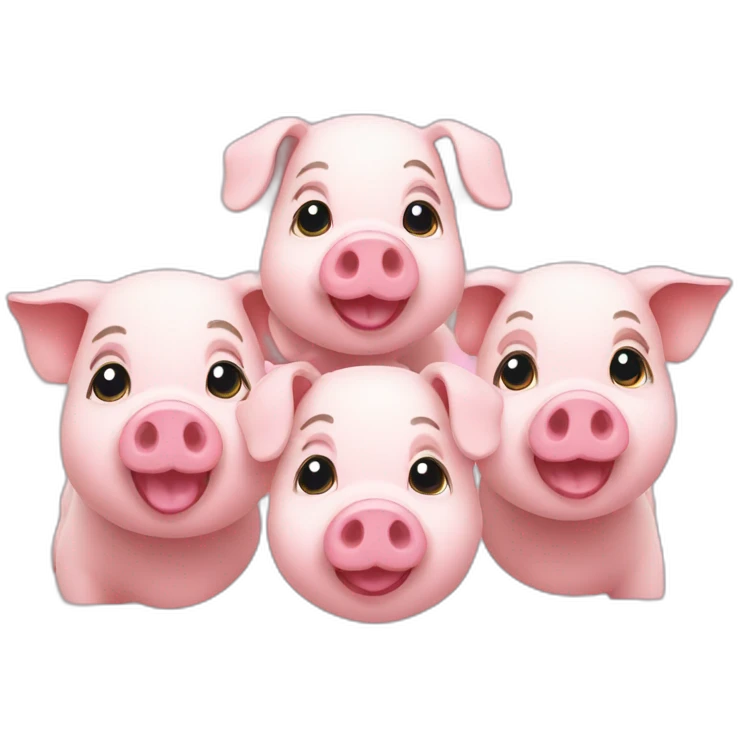 three-piglets emoji