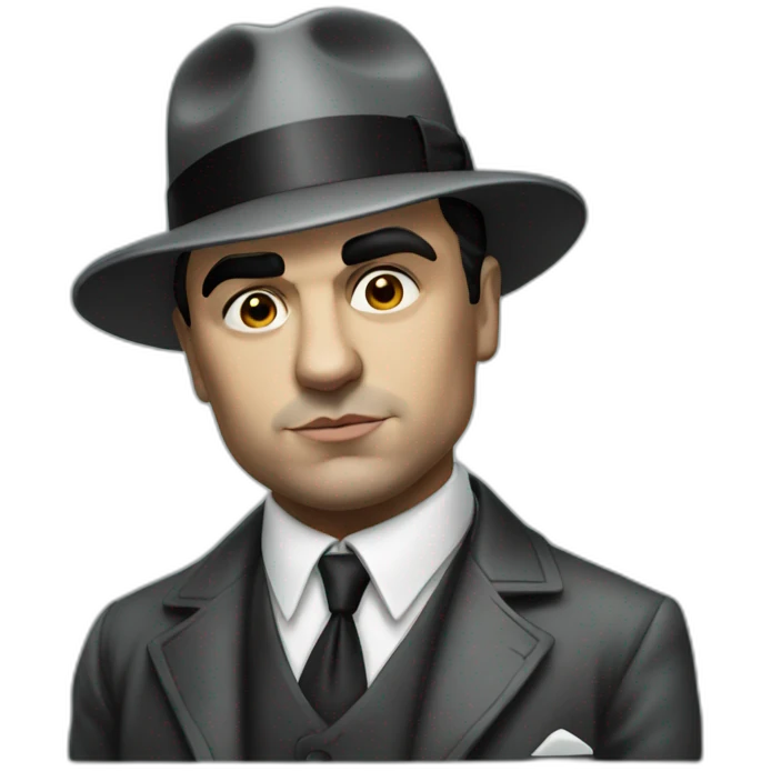 Al capone with is gun emoji