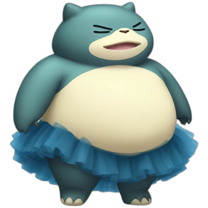 snorlax wearing tutu emoji