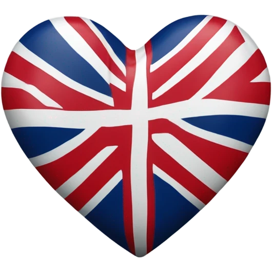 corazon con bandera britanica emoji