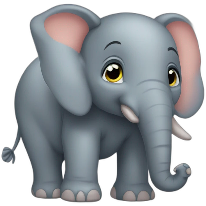 Éléphant say « good night » emoji