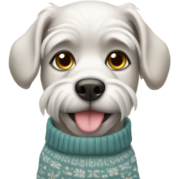 dog with a sweater on emoji