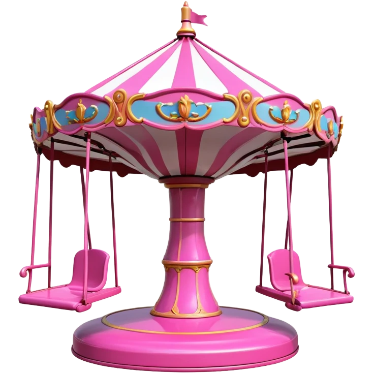 Pink swing ride emoji