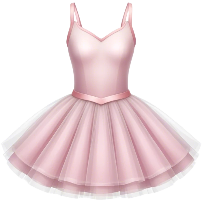 White tulle ballerina dress  isolated  emoji