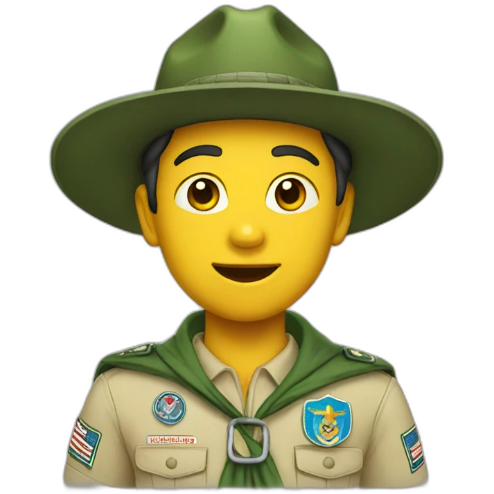 white scouts emoji