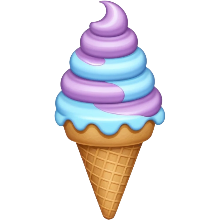 Moon beam ice cream emoji