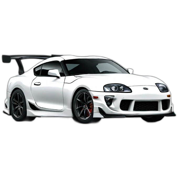 Toyota supra white toyota gazoo racing emoji