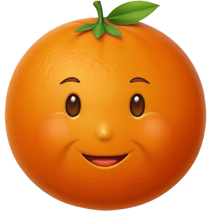 mandarynka bez buzi emoji