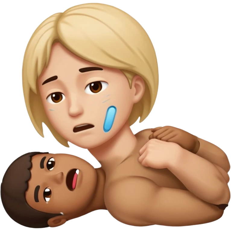 Person knocked out emoji