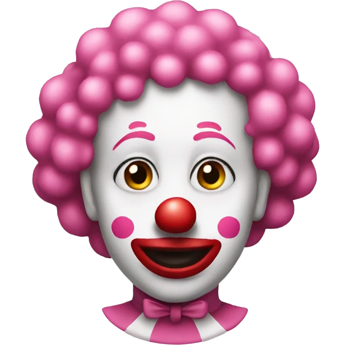 pink clown emoji