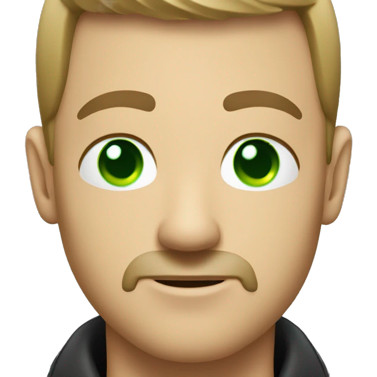 security guard with green eyes emoji