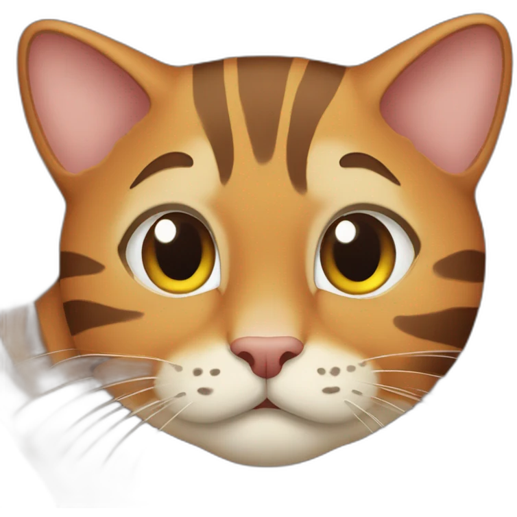Nape of Fat brown tigger cat emoji