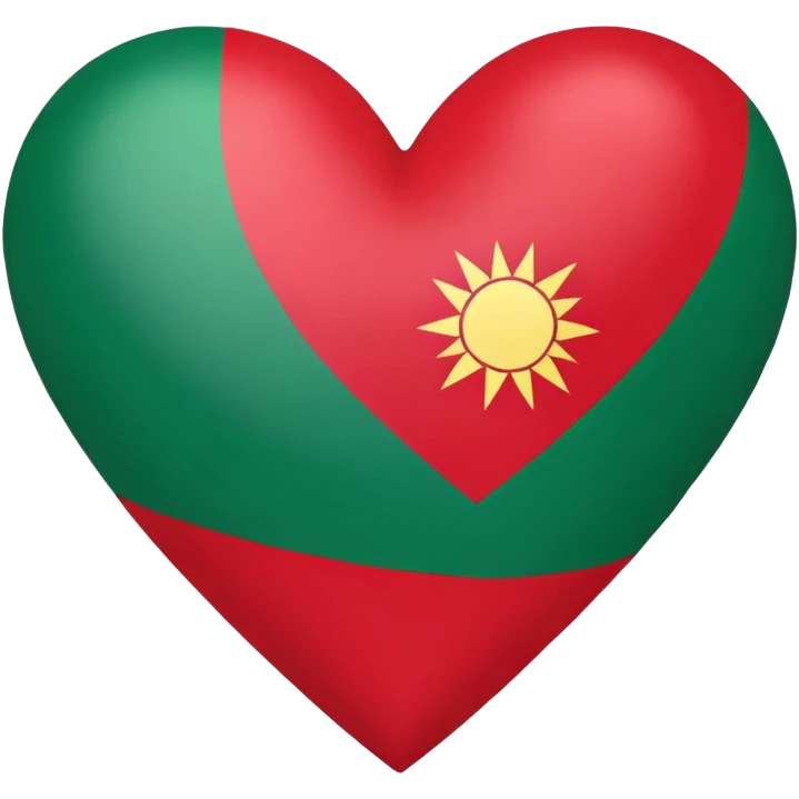 Love emoji creat Bangladesh flage  emoji