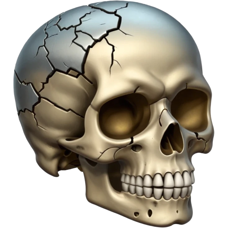 Mind blowing skull emoji