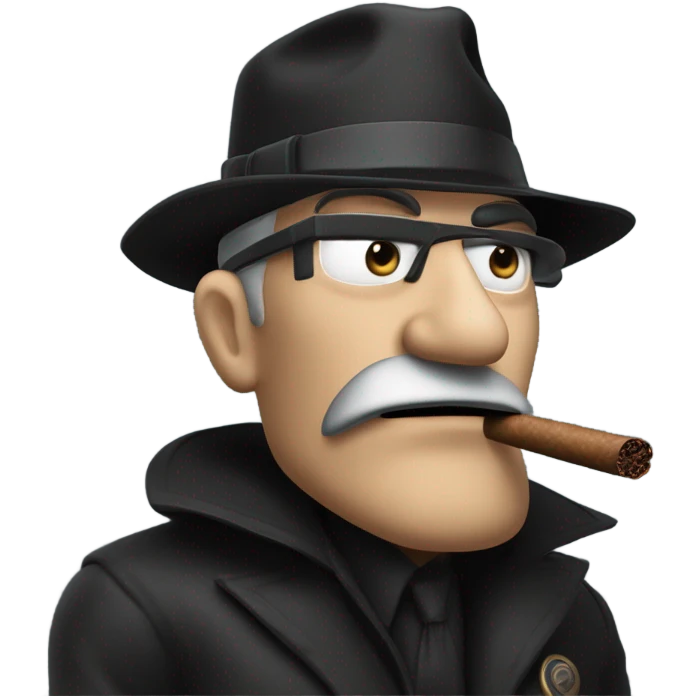 bank robber smoking cigar emoji