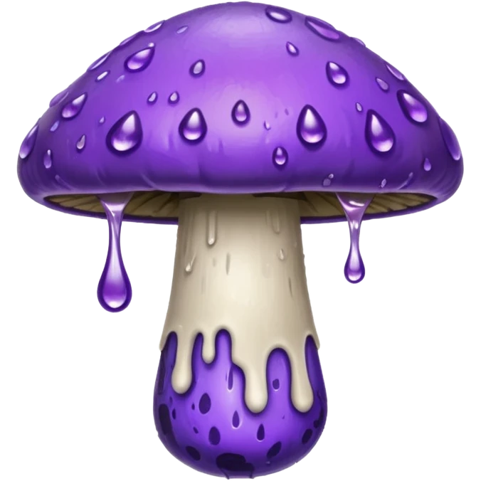 Dripping poison mushroom purple  emoji