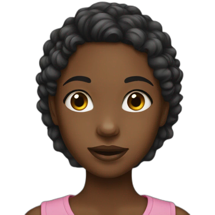 Young black girl emoji