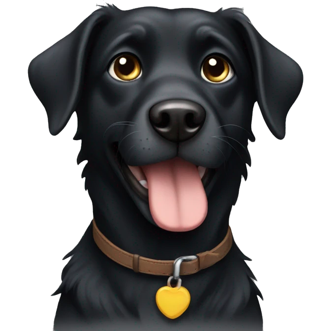 Black dog emoji