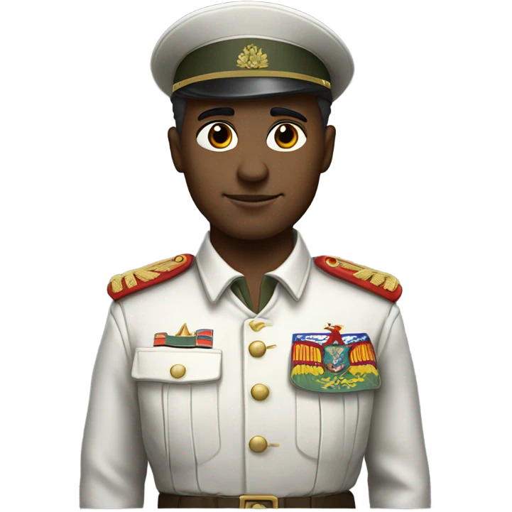 super realistic white soldier with russian flag emoji