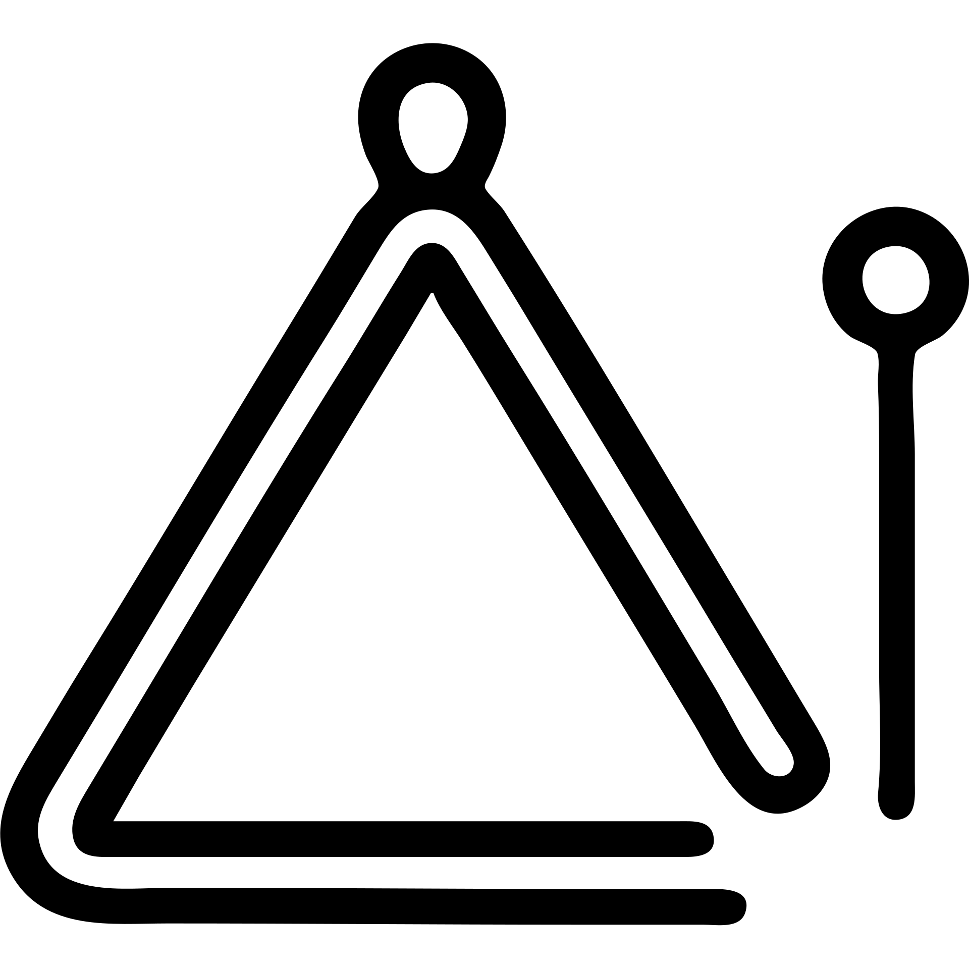triangle instrument with a metal beater, minimal style emoji