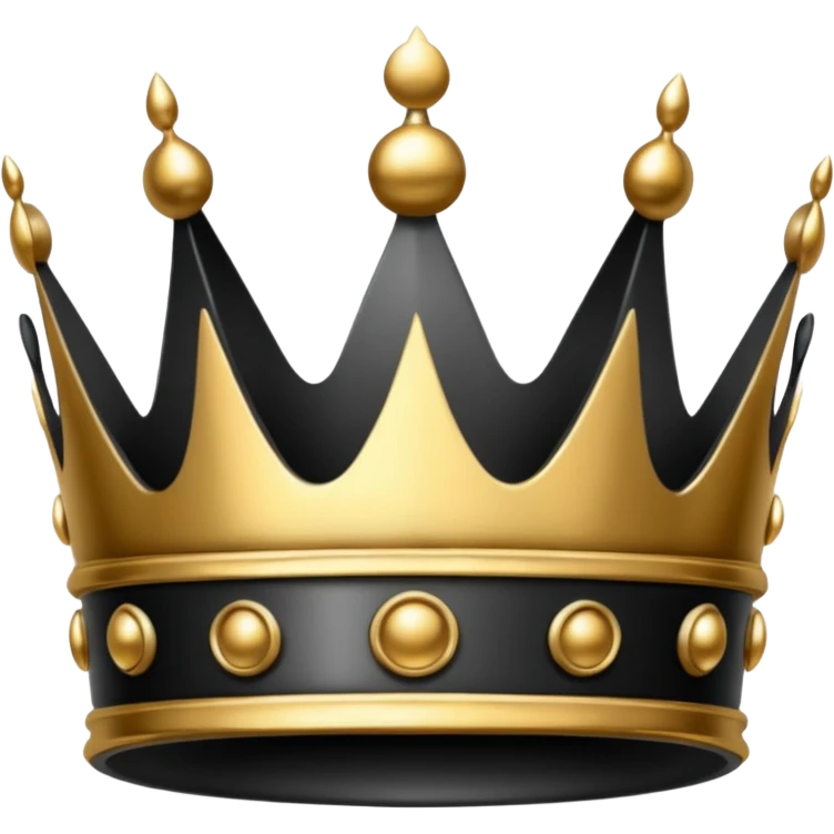 crown black emoji