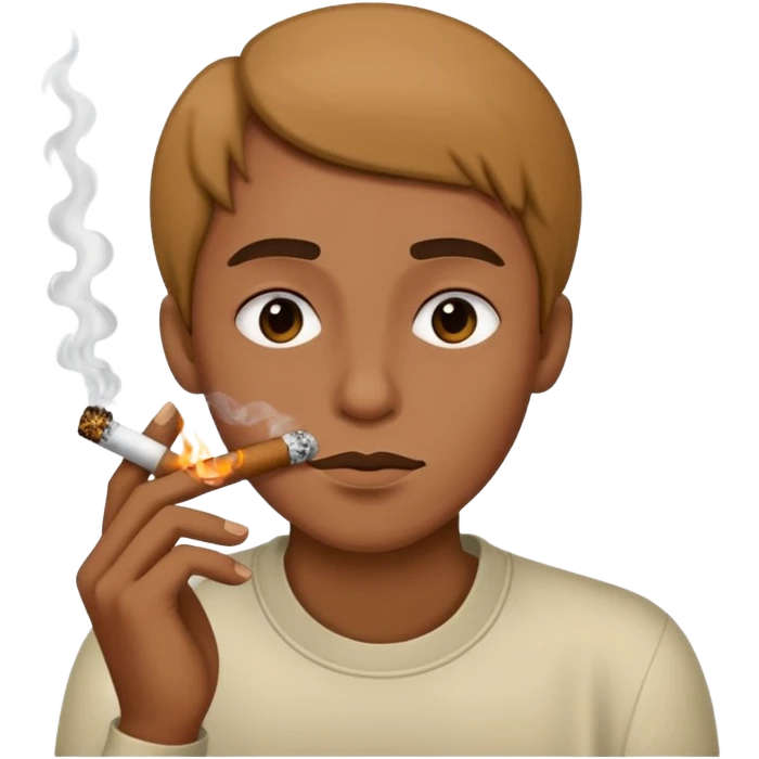 Smoking blunt emoji