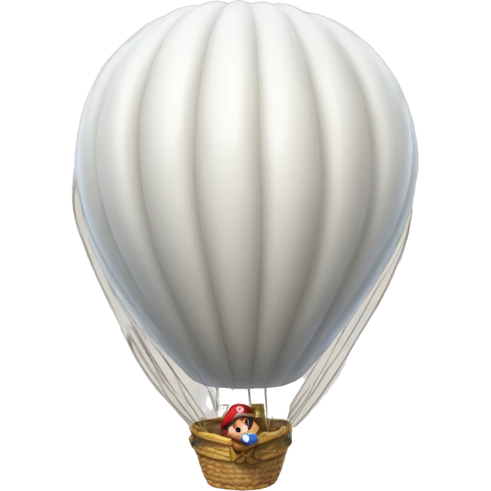  white hot air balloon mario odyssey emoji