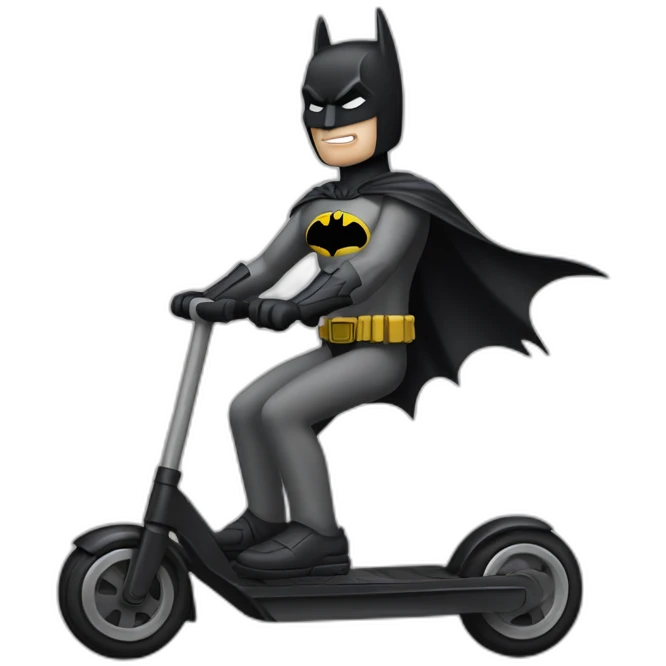Batman sur une trottinette  emoji