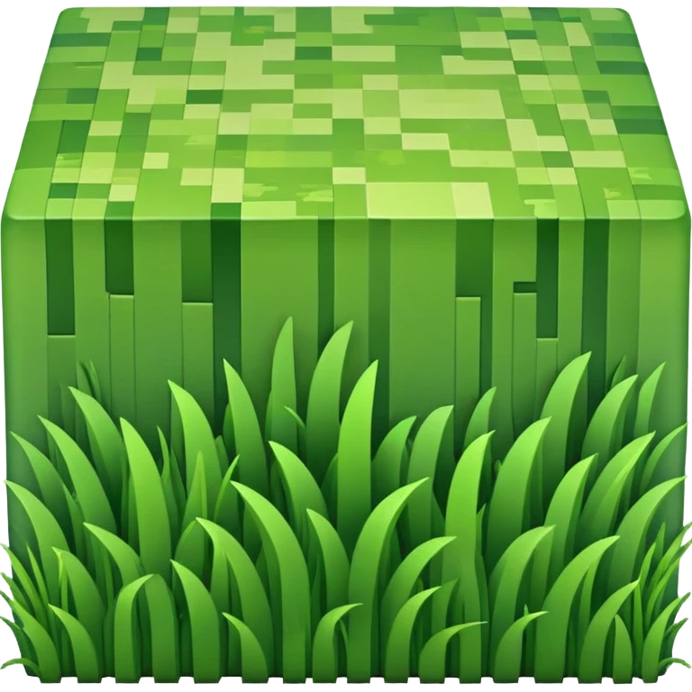 Minecraft grass block emoji