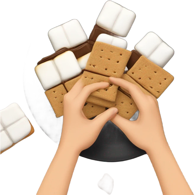 Eating smores emoji