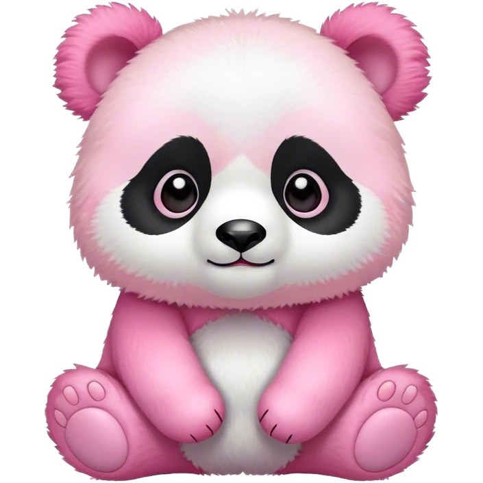 baby pink panda emoji