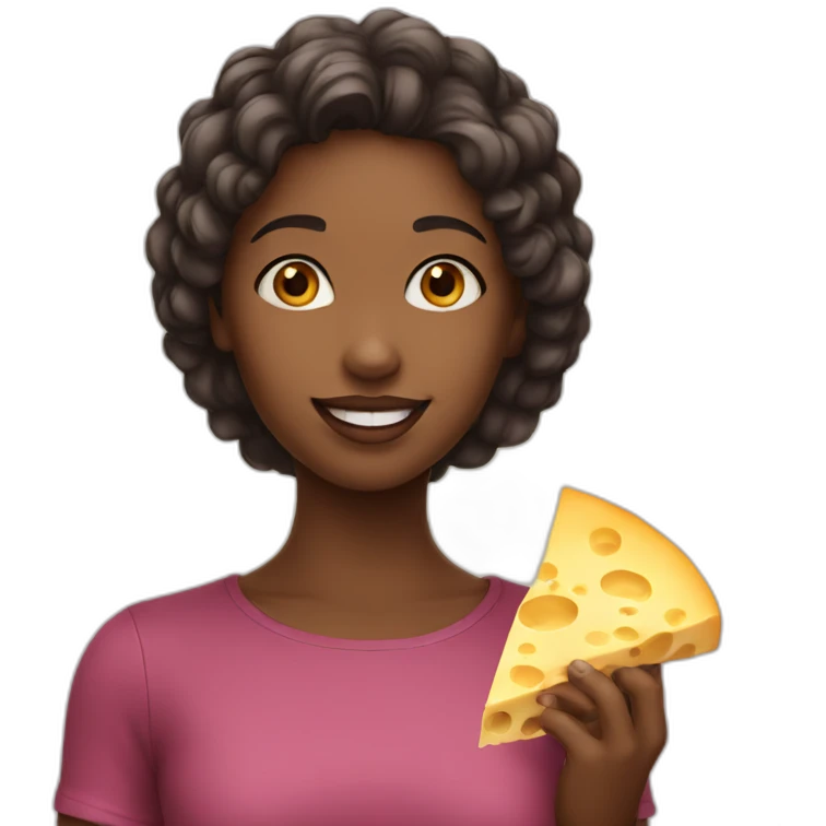 girl love cheese emoji