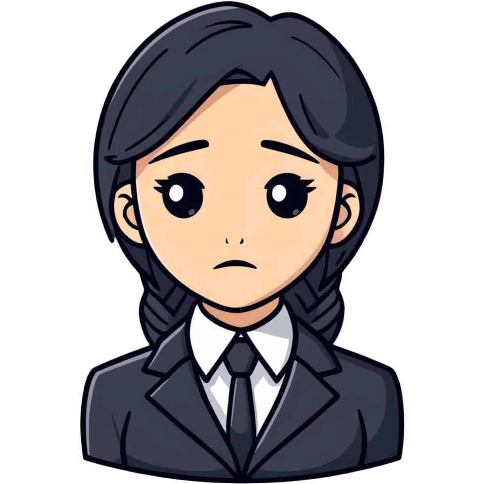 sad business woman emoji