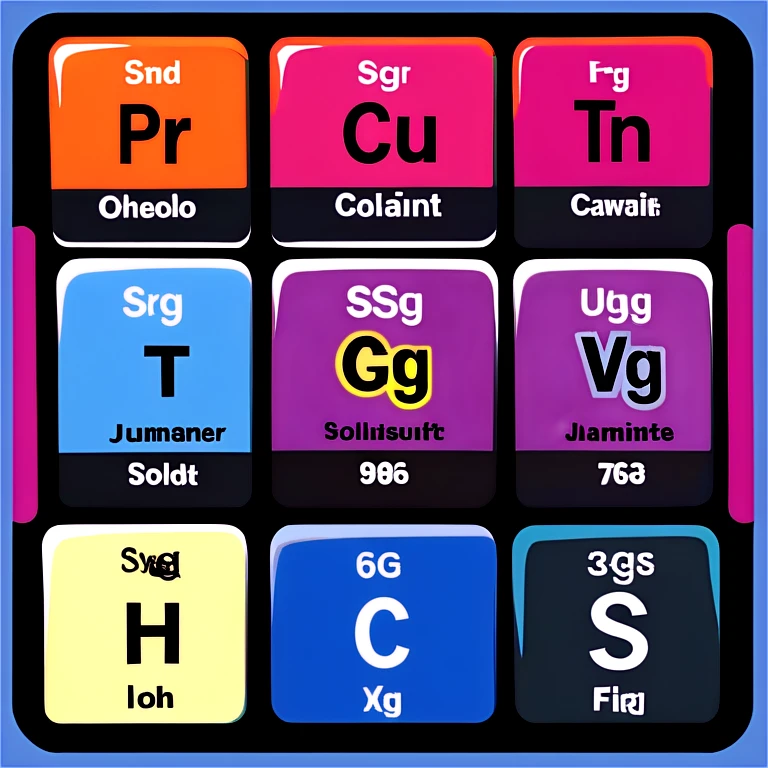 Periodic table emoji