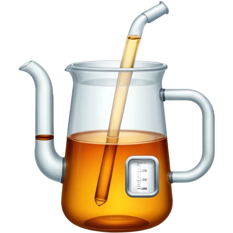 tea in a laboratory measuring cup emoji