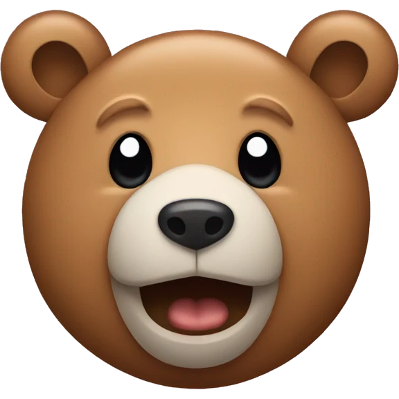 Bear with rabbits ears emoji