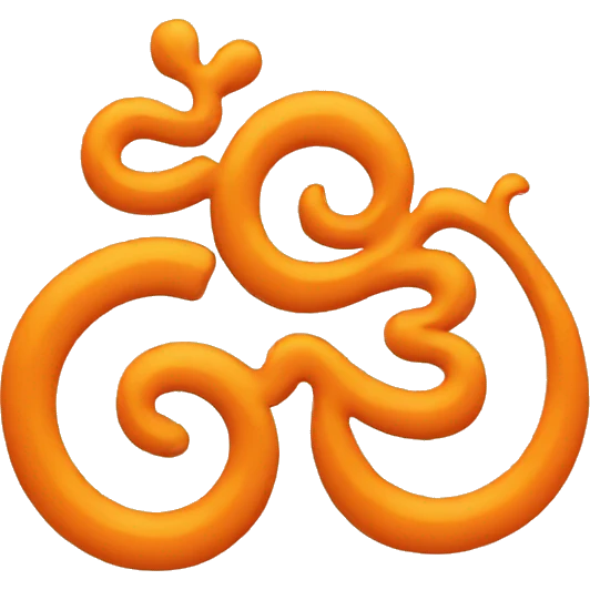 Om in orange colour  emoji