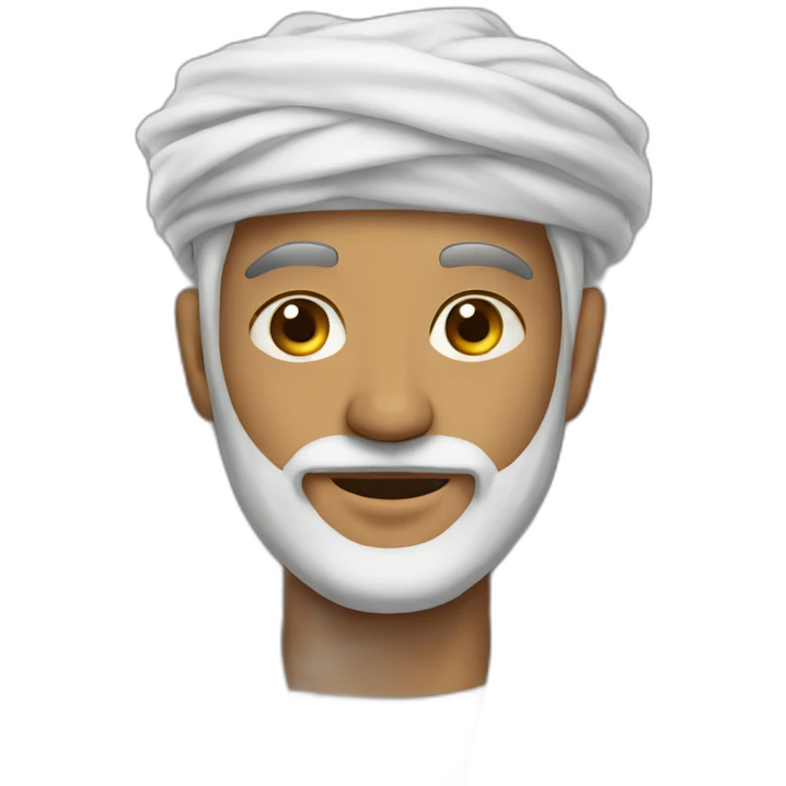 Man wearing omani Kumah emoji