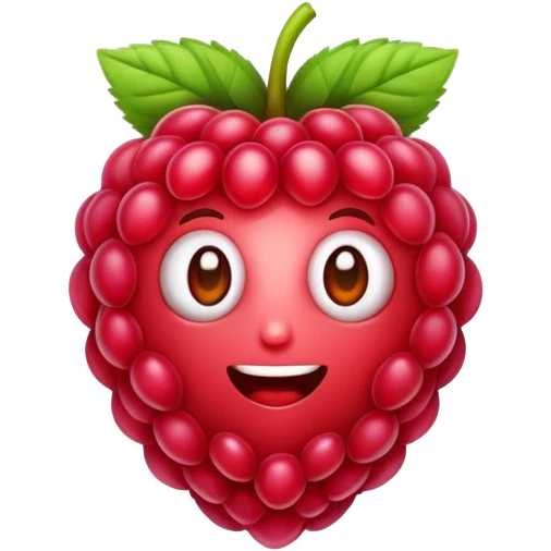 Наша кондитерская называется малина создай маскота  emoji
