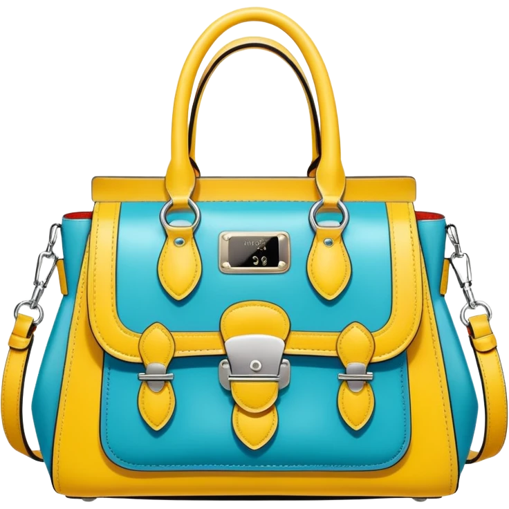 Ultra realistic Chloè bag, in pop art comic style with highly detailed embellishments, 8k hd quailty  emoji