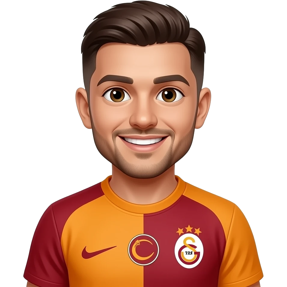 Replicate this emoji with Galatasaray home kit emoji