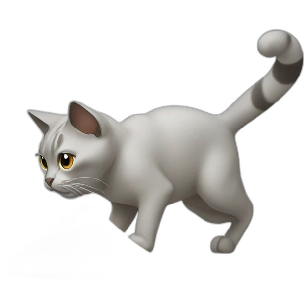 Cat sniffing flour and getting high emoji