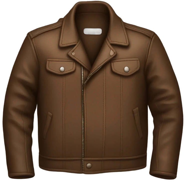 brown leather jacket  emoji