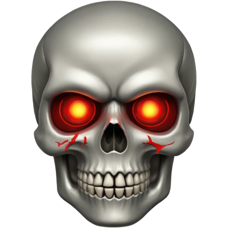 sigma skull with red light in his left eye emoji